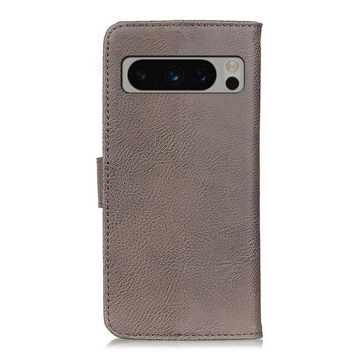 KHAZNEH - KHAZNEH Google Pixel 8 Plånboksfodral Cowhide - Grå