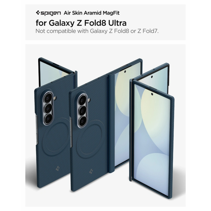 Spigen - Spigen Mobilskal För Galaxy Z Fold 8 Ultra MagSafe Airskin Aramid
