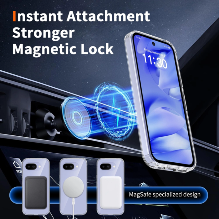 Tech-Protect - Tech-Protect Mobilskal För Google Pixel 10A MagSafe Flexair Hybrid - Clear