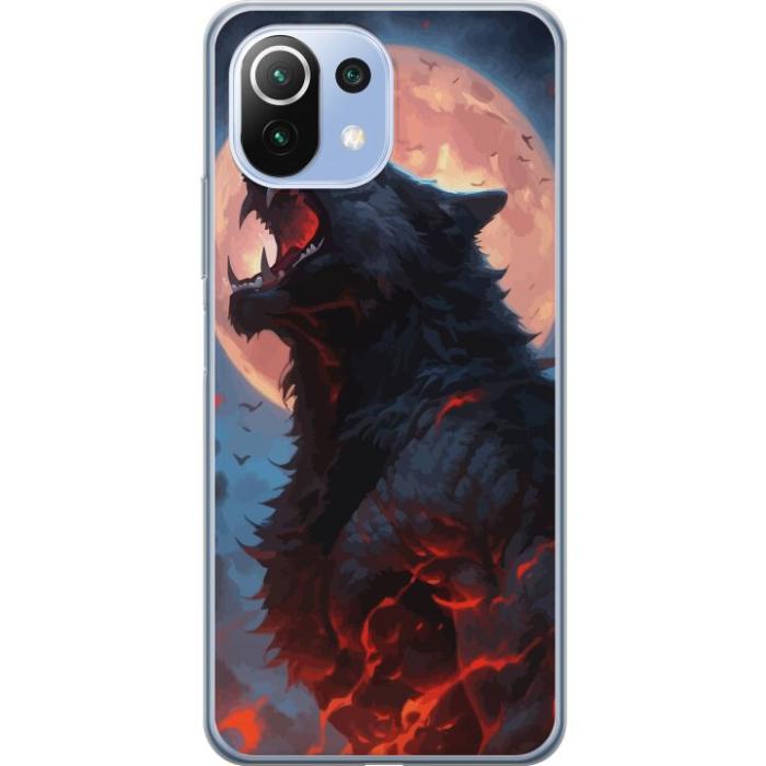 iSecrets - Mobilskal till Xiaomi Mi 11 Lite med Ylande varg