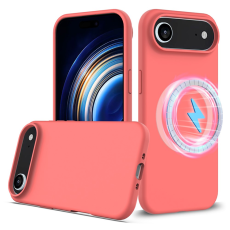 A-One Brand - iPhone 17 Air Mobilskal MagSafe Silikon Anti-Drop - Knallrosa