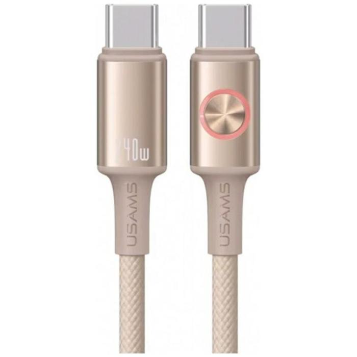 USAMS - USAMS USB-C Till USB-C Kabel 240W 1.2m Huan - Titan