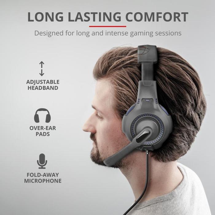 Trust - TRUST GXT 307B Gaming headset PS5 / PS4 - Blå