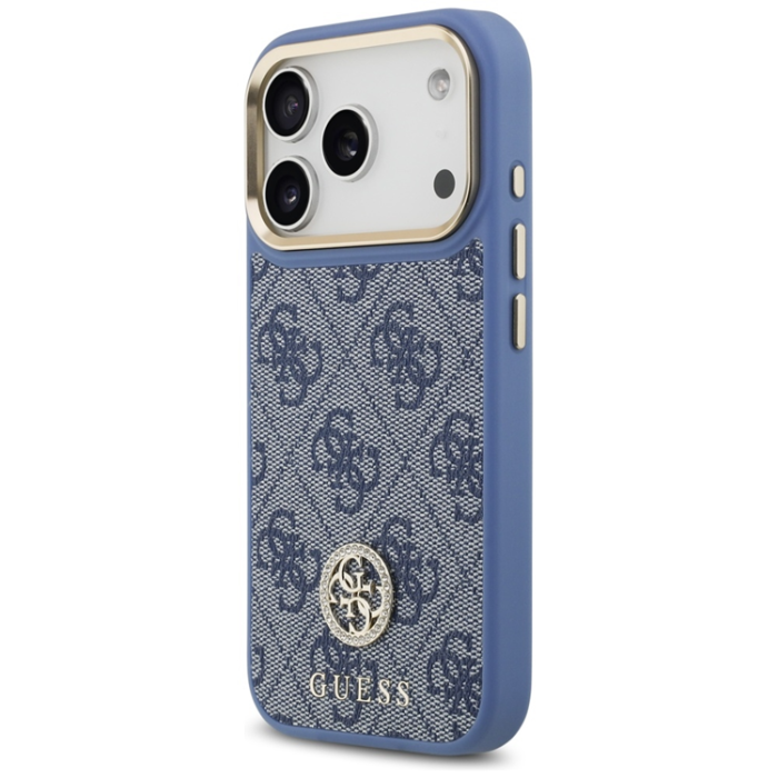Guess - Guess iPhone 17 Pro Mobilskal MagSafe 4G Strass Logo & Big Strap