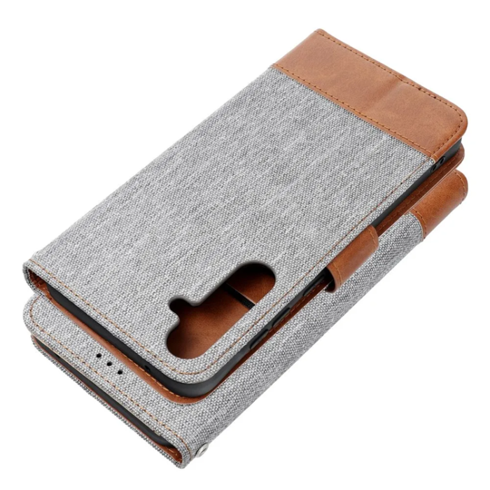 OEM - Xiaomi Redmi 14C Plånboksfodral Jeans - Grå