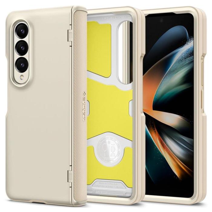 UTGATT - Spigen Galaxy Z Fold 4 Mobilskal Slim Armor Pro - Ivory