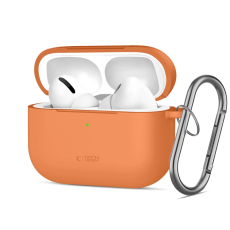 Tech-Protect - Tech-Protect Apple Airpods Pro 3 Skal Silikon Hook - Cosmic Orange