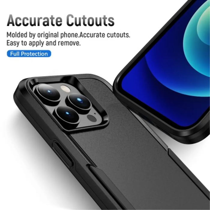 Taltech - iPhone 15 Pro Mobilskal Stötsäkert - Svart