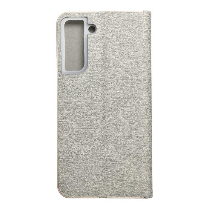 Forcell - Galaxy S21 FE Plånboksfodral Forcell Luna Gold - Silver