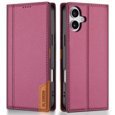 N.BEKUS - N.BEKUS iPhone 17 Plånboksfodral RFID Blocking P3 - Vinröd