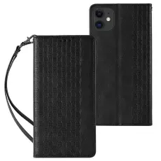 OEM - iPhone 13 mini Plånboksfodral Magnet Strap - Svart
