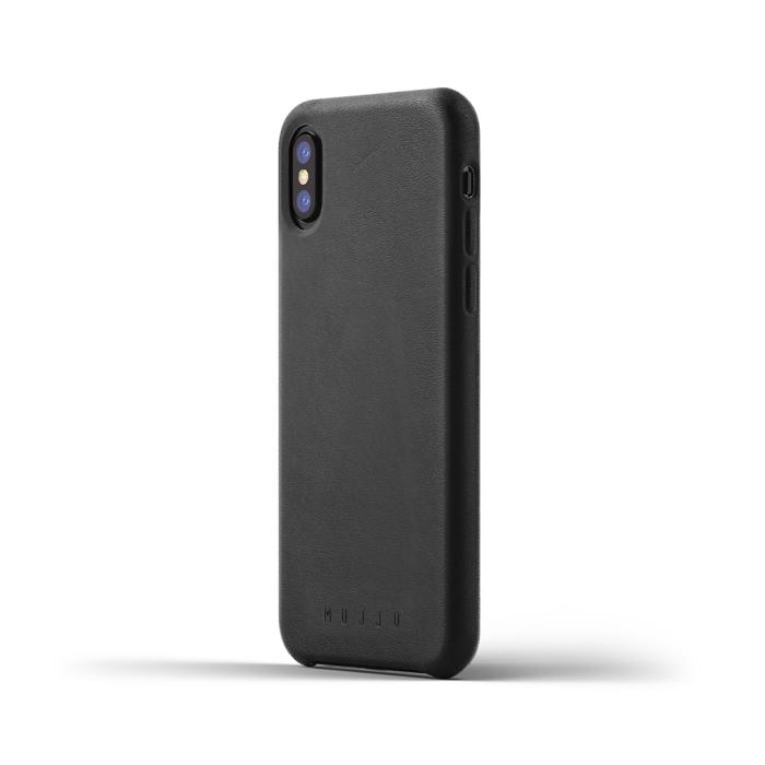 UTGATT5 - Mujjo läderfodral för iPhone XS / X - Svart