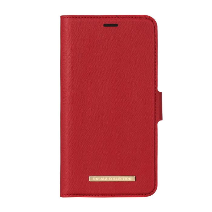 UTGATT - Onsala iPhone X/Xs Plånboksfodral Saffiano - Röd
