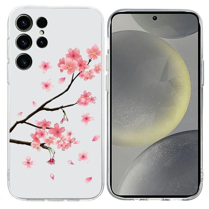 OEM - Mobilskal till Samsung Galaxy S26 Ultra Mönstertryck Stöttålig TPU Plommonblomma