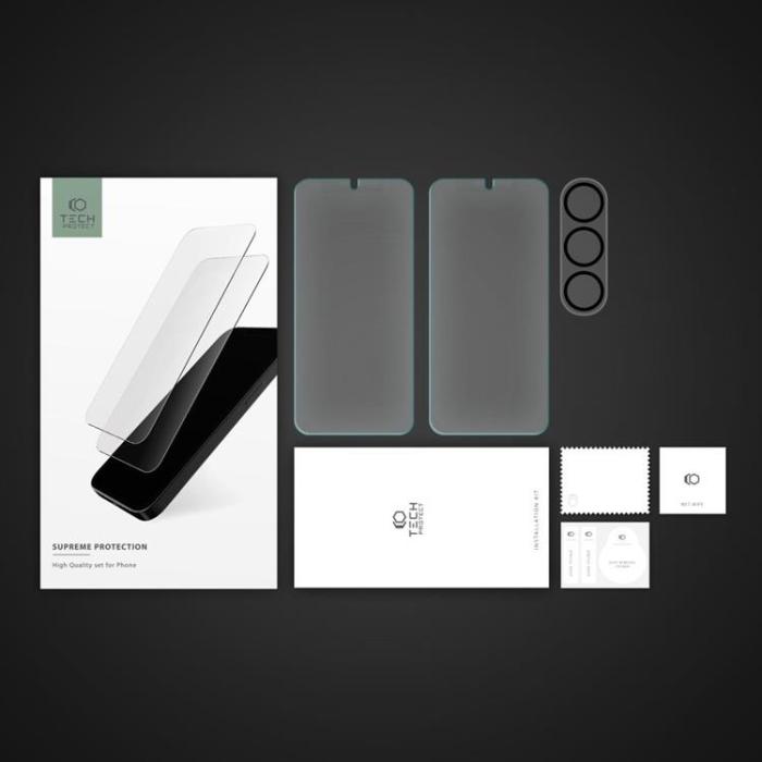 Tech-Protect - [3-Pack] Tech-Protect Galaxy S23 Kameralinsskydd i Härdat Glas, Clear