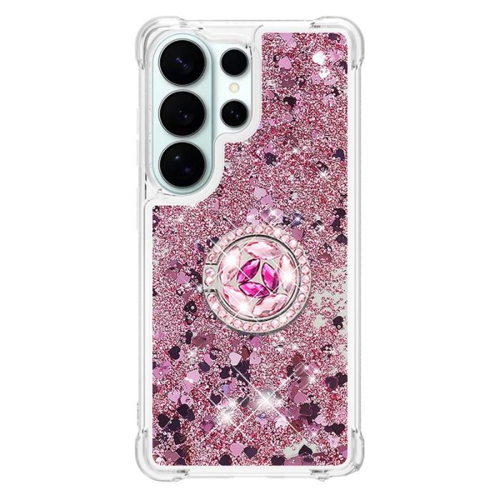 OEM - Mobilskal till SAMSUNG Galaxy S26 Ultra TPU Stöd Skydd - Roséguld / Hjärtar