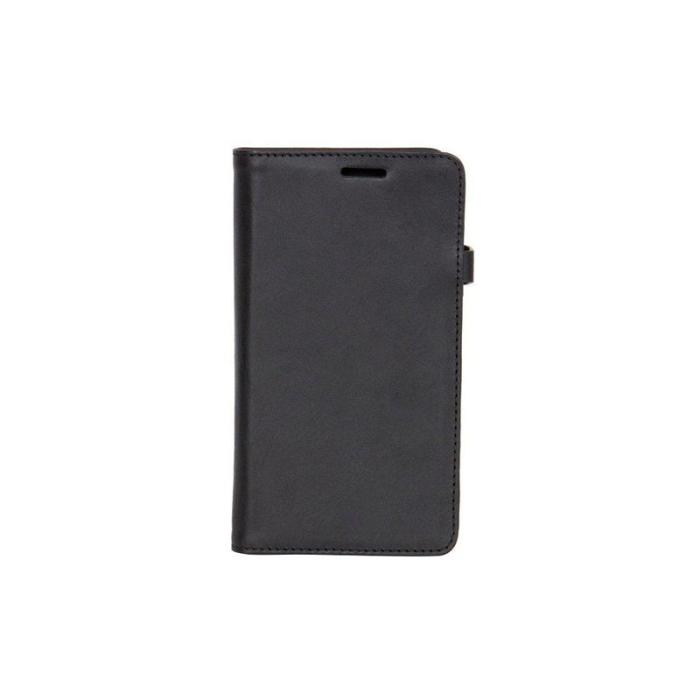 UTGATT1 - GEAR Buffalo äkta läder Plånboksfodral Samsung Galaxy S6 Edge - Svart