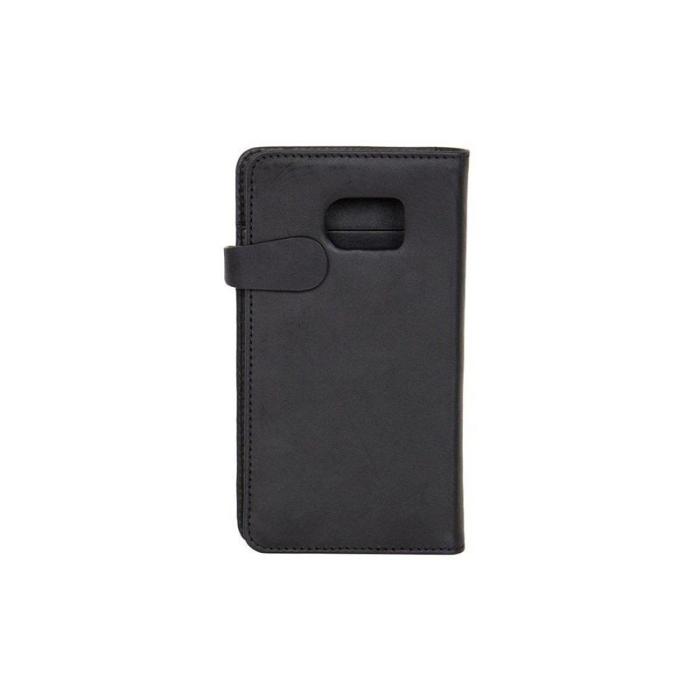 UTGATT1 - GEAR Buffalo äkta läder Plånboksfodral Samsung Galaxy S6 Edge - Svart