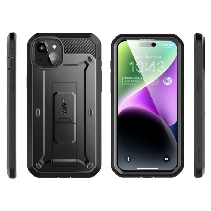 UTGATT - Supcase iPhone 15 Mobilskal Unicorn Bettle Pro - Svart
