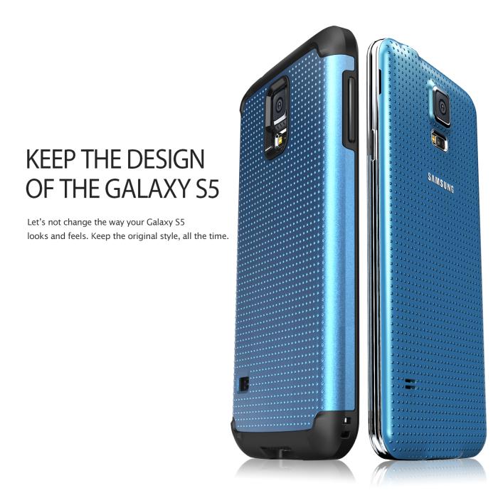 UTGATT5 - Ringke Double Layer Armor Skal till Samsung Galaxy S5 (Vit)