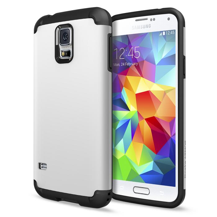 UTGATT5 - Ringke Double Layer Armor Skal till Samsung Galaxy S5 (Vit)