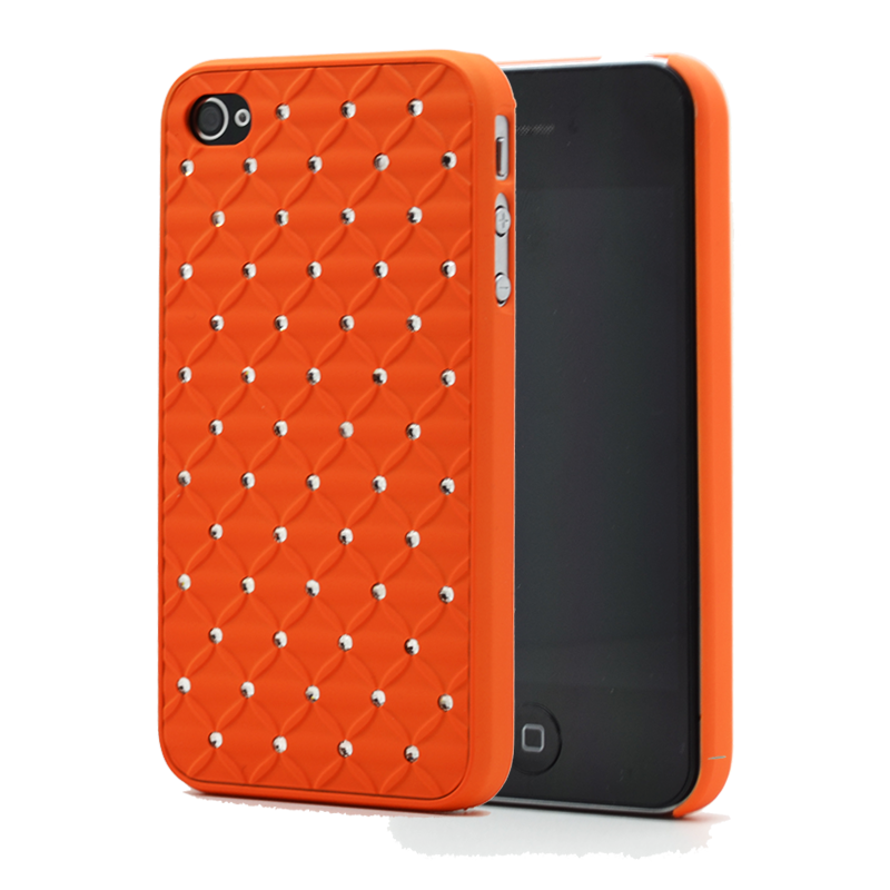 Diamond Baksideskal till Apple iPhone 4S/4 (Orange) + Skärmskydd | 2353 | AlltMobil