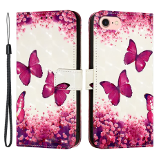 A-One Brand - iPhone 16e Plånboksfodral Printing Pattern Med Rem