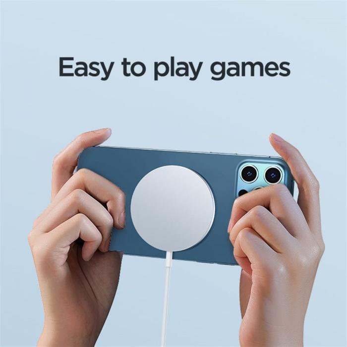 UTGATT5 - Joyroom - JR-A41 Magnetic Magsafe Wireless Charger 15W - Silver