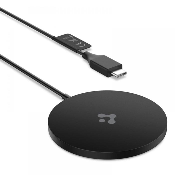 UTGATT5 - Spigen - PF2009 Powerarc Magnetic Magsafe Wireless Charger 7.5w - Svart