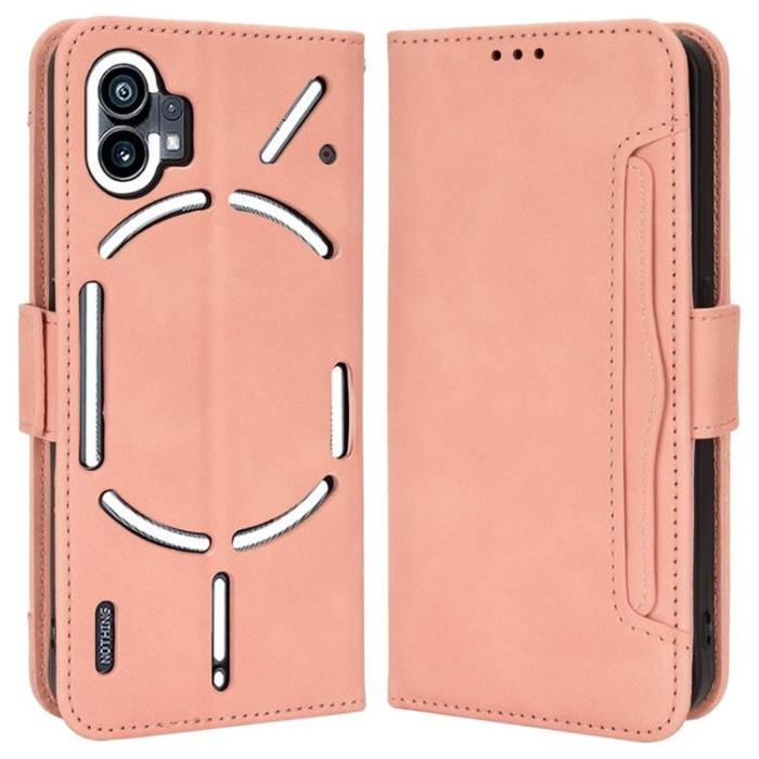 A-One Brand - Nothing Phone 1 Plånboksfodral PU Läder - Rosa