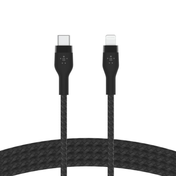 UTGATT1 - Belkin Flätad USB-C Till Lightning Kabel 2M - Svart