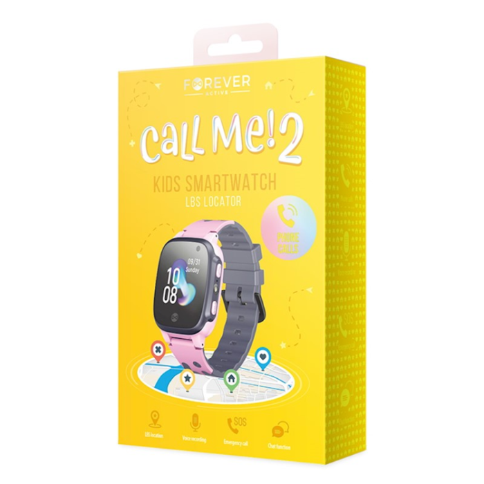 Forever - Forever Smartwatch Kids Call Me 2 - Rosa