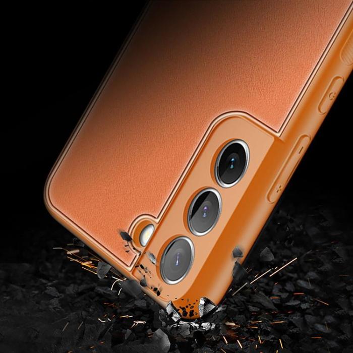 Dux Ducis - DUX DUCIS Galaxy S22 Plus Skal Yolo Elegant Läder - Orange