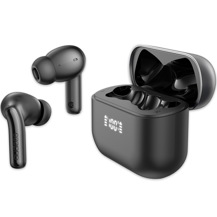 Audeeo Novatune ANC + ENC LED Earbuds - Svart