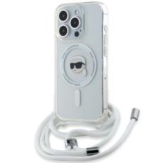 KARL LAGERFELD - Karl Lagerfeld Mobilskal till iPhone 15 Pro MagSafe Crossbody IML Karl