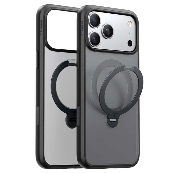 Torras - TORRAS iPhone 17 Pro Max Mobilskal MagSafe Rotating Kickstand