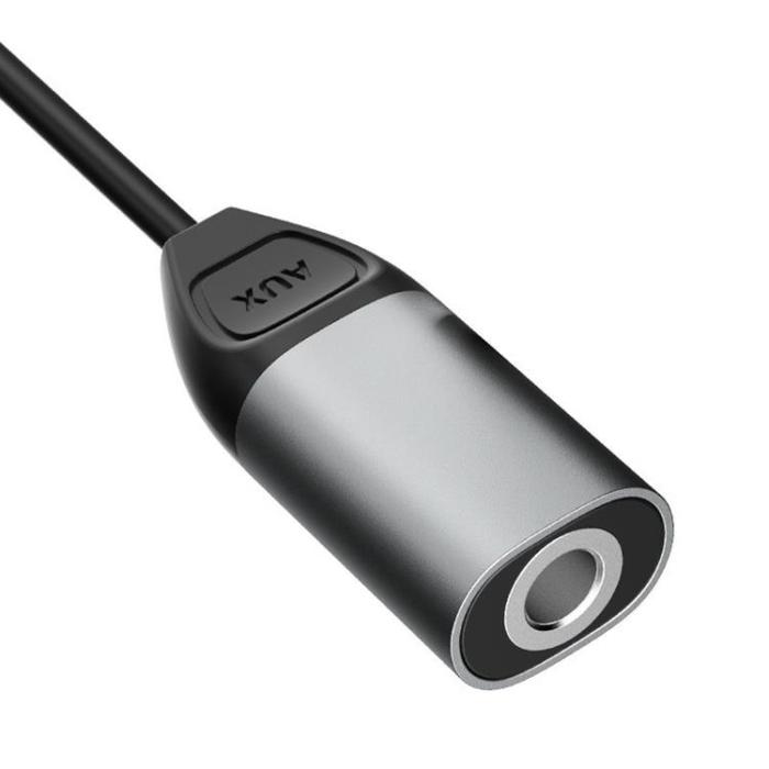 UTGATT1 - Dudao Adapter Lightning 3.5mm Mini jack - Grå