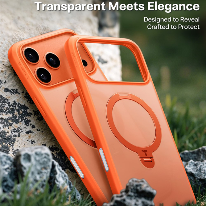 Torras - TORRAS iPhone 17 Pro Max Mobilskal MagSafe Rotating Kickstand