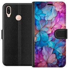 Gustaf - Pl&aring;nboksfodral till Huawei P20 lite med Magiskt