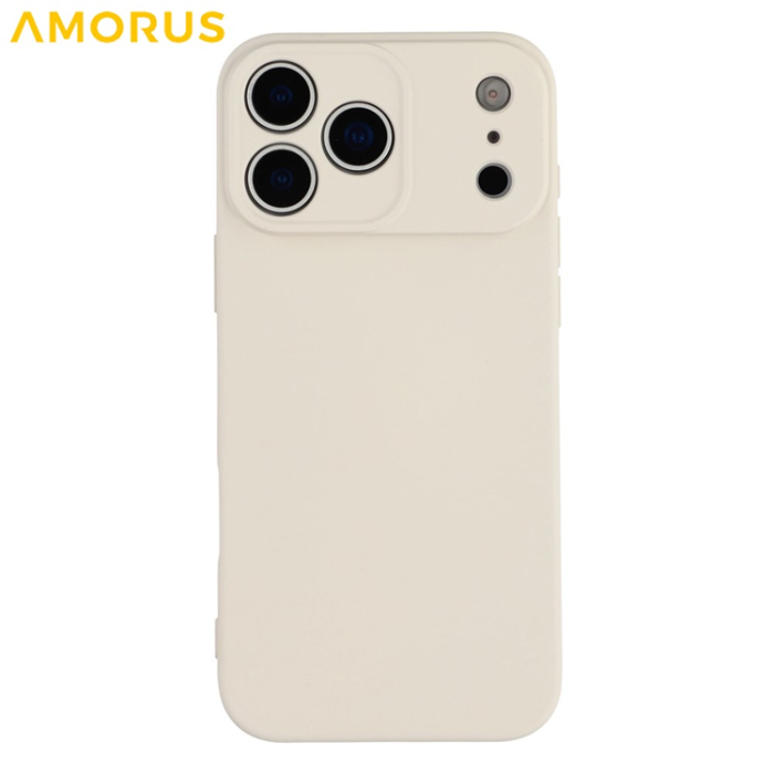Amorus - AMORUS iPhone 17 Pro Max Mobilskal Precise Cutouts - Vit