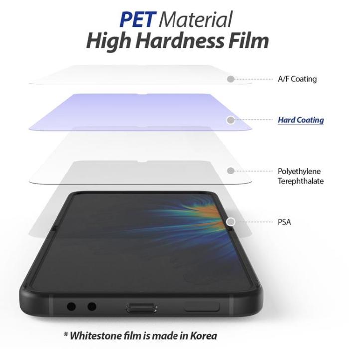 UTGATT - Whitestone Galaxy Z Flip 4 Härdat Glas Skärmskydd Premium Gen Film