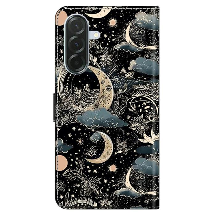 OEM - Samsung Galaxy A37 Plånboksfodral Konstläder Med Ställ - Moon