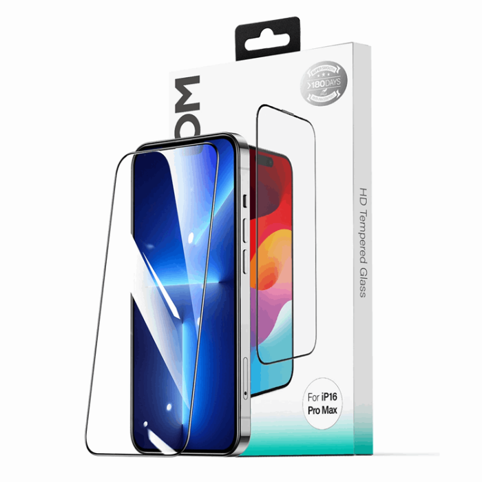 Joyroom - Joyroom iPhone 16 Pro Härdat Glas Skärmskydd 2.5D HD Dustproof