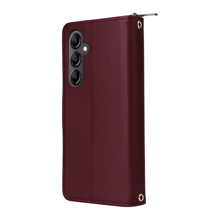 Galaxy A17 / A26 Plånboksfodral Med Handledsrem - Vinröd | 2353 | AlltMobil