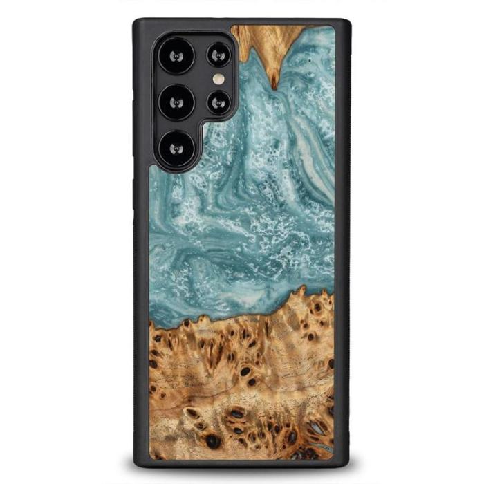 Bewood - Bewood Galaxy S22 Ultra Mobilskal Unique Uranus - Blå/Vit