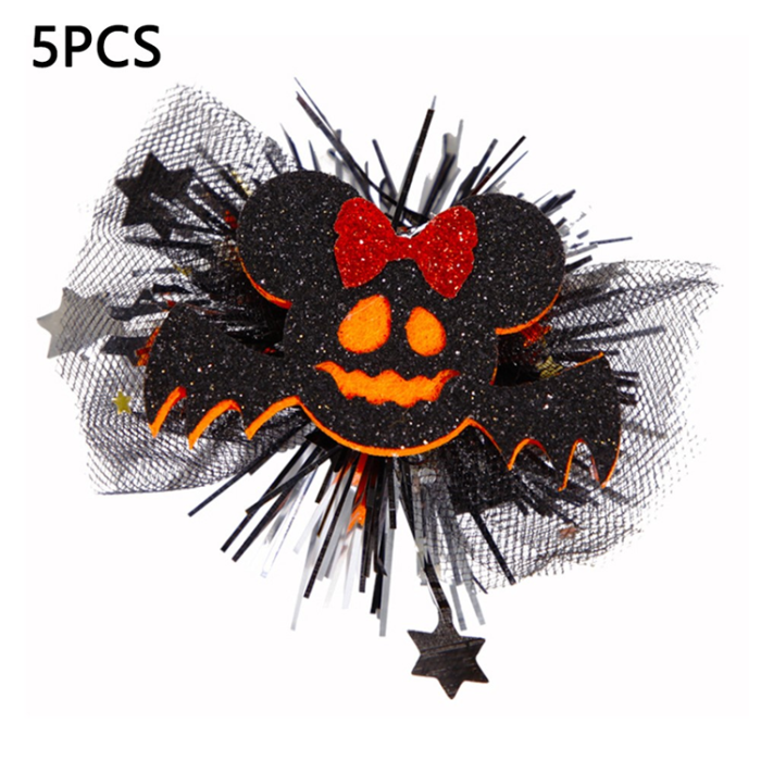 OEM - 5Pcs Halloween Costume Hårspännen Nät - Bow Bat