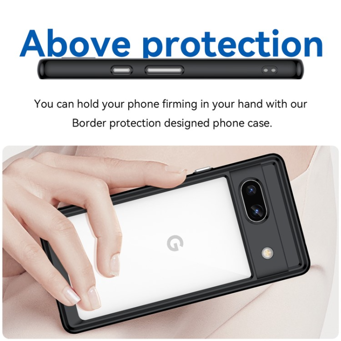 OEM - Google Pixel 7a Mobilskal Acrylic Shockproof TPU - Svart