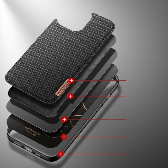 Dux Ducis - Dux Ducis Fino Nylon Skal iPhone 13 Pro - Svart