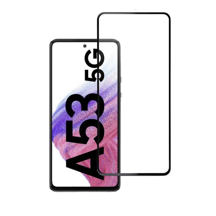 Blue Star - Blue Star Samsung Galaxy A53 5G Härdat Glas Skärmskydd - Svart