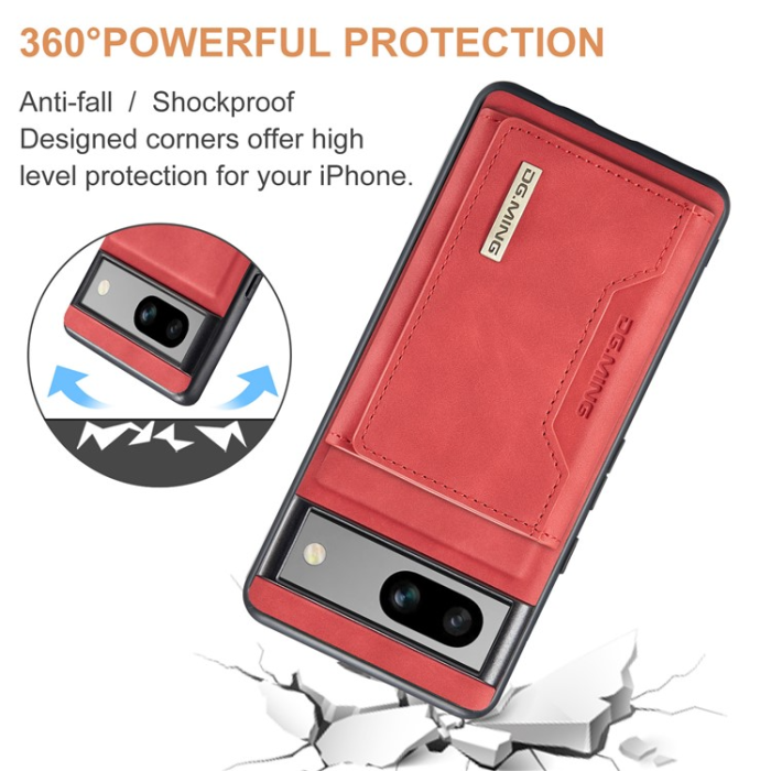 DG.MING - DG.MING Google Pixel 7A Plånboksfodral M2 2-in-1 - Röd